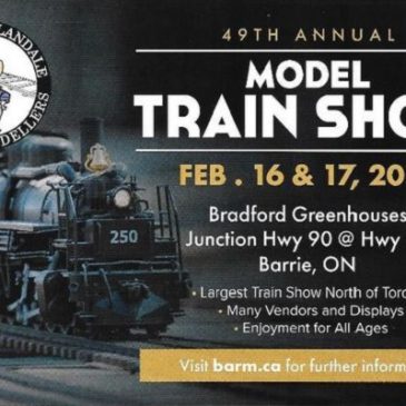 UPCOMING EVENT: 2019 Barrie-Allandale Model Train Show