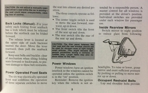 1973 Chevrolet Owner's Manual & Maintenance Schedule